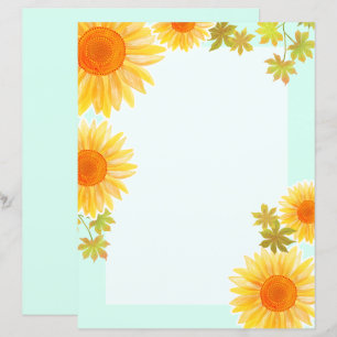 Zonnebloempapier