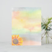 Zonnebloempapier (Staand voorkant)