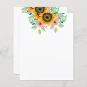 Zonnebloempapier (Voorkant / Achterkant)