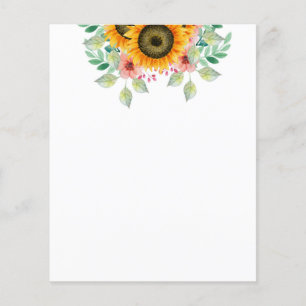Zonnebloempapier