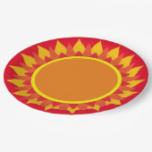 Zonnebloempapier Bord van Oranje  (Gekanteld)