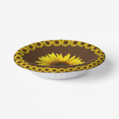 Zonnebloempapier kommen (Gebogen)