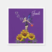 Zonnebloempapier, luiers servet (Voorkant)