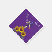 Zonnebloempapier, luiers servet (Hoek)