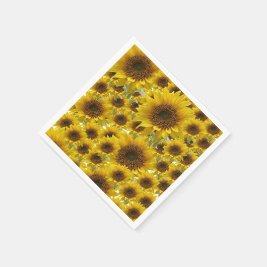 Zonnebloempapier Napels Servet (Hoek)