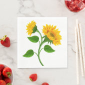 Zonnebloempapier Napels Servet (Insitu)