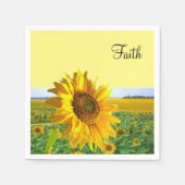 Zonnebloempapier Napels Servet (Voorkant)