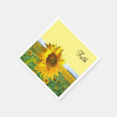 Zonnebloempapier Napels Servet (Hoek)