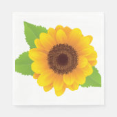 Zonnebloempapier Napels Servet (Voorkant)