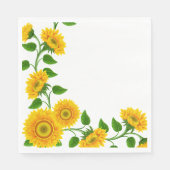 Zonnebloempapier Napels Servet (Voorkant)