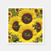 Zonnebloempapier Napels Servet (Voorkant)