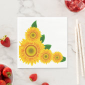 Zonnebloempapier Napels Servet (Insitu)