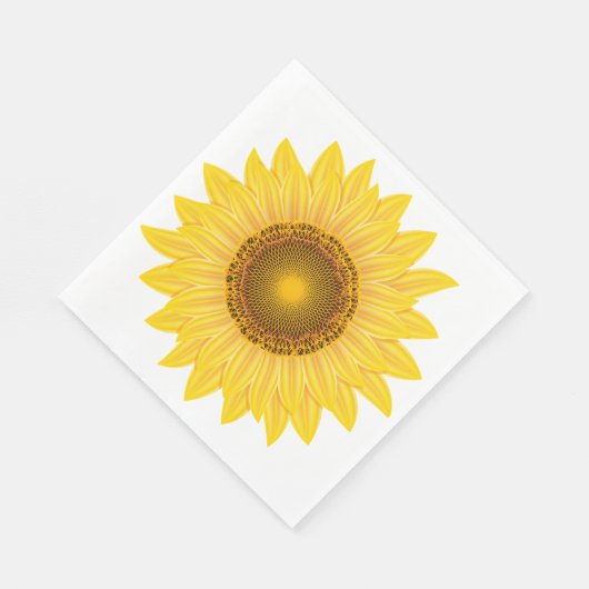 Zonnebloempapier Napels Servet (Hoek)