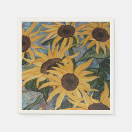 Zonnebloempapierluiers Servetten