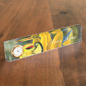 Zonnebloempaplek Naambordje (Zijkant)