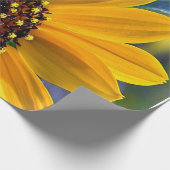 Zonnebloemparelmatte ompakken papier (Hoek)