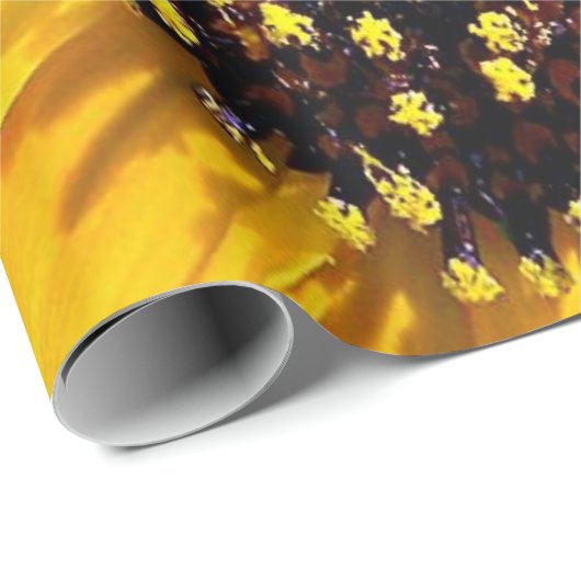 Zonnebloemparelmatte ompakken papier (Rol Hoek)