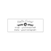 Zonnebloempartij die Info Zelfinkkend Stempel gaan (Design)