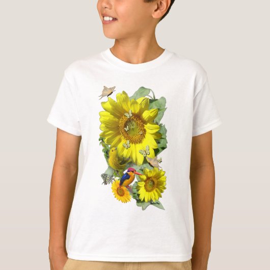 Zonnebloempartij T-shirt (Voorkant)