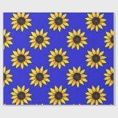 Zonnebloempatroon 3 cadeaupapier (Vlak)