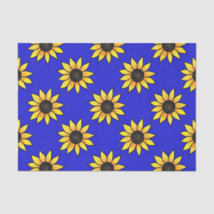 Zonnebloempatroon 3 tissuepapier