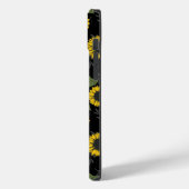 Zonnebloempatroon A01.b Black BG Case-Mate iPhone Case (Achterkant / Links)