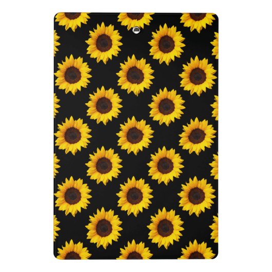 Zonnebloempatroon afdrukken Mini Klembord (Achterkant)