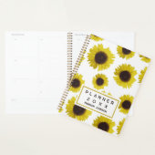 Zonnebloempatroon Bloemrijke Aangepaste Naam 2026 Planner (Display)