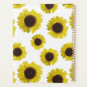 Zonnebloempatroon Bloemrijke Aangepaste Naam 2026 Planner (Achterkant)