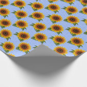 Zonnebloempatroon Cadeaupapier (Hoek)