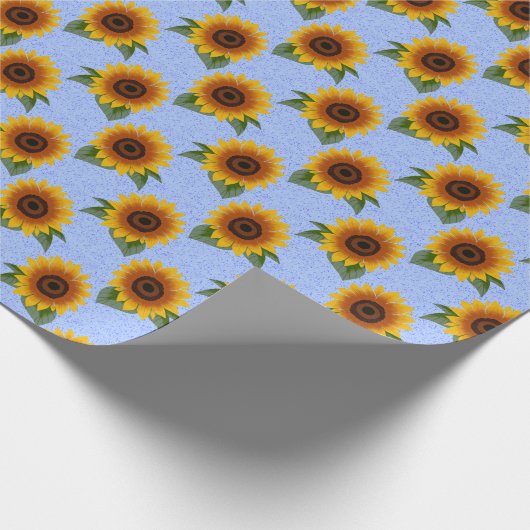 Zonnebloempatroon Cadeaupapier (Hoek)