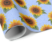 Zonnebloempatroon Cadeaupapier (Rol Hoek)