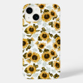 Zonnebloempatroon Case-Mate iPhone Case (Achterkant)