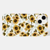 Zonnebloempatroon Case-Mate iPhone Case (Achterkant (horizontaal))