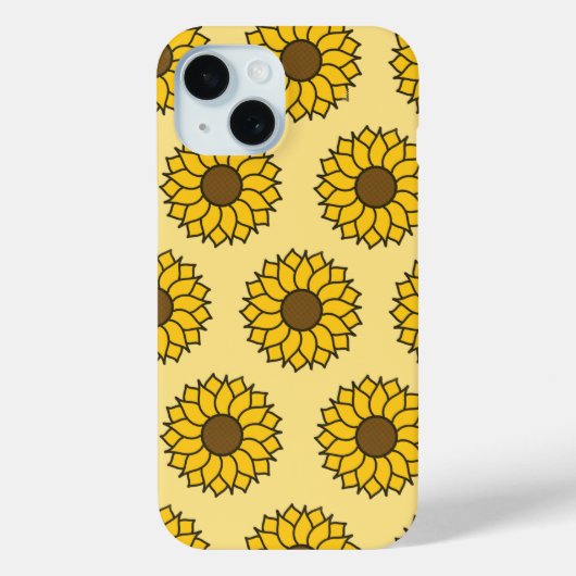 Zonnebloempatroon Case-Mate iPhone Case (Achterkant)