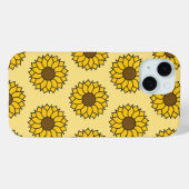 Zonnebloempatroon Case-Mate iPhone Case (Achterkant (horizontaal))