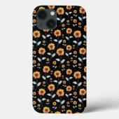 Zonnebloempatroon Case-Mate iPhone Case (Achterkant)