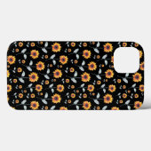 Zonnebloempatroon Case-Mate iPhone Case (Achterkant (horizontaal))