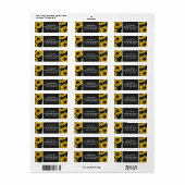 zonnebloempatroon etiket (Full Sheet)
