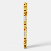 Zonnebloempatroon - goud, geel en bruin Case-Mate iPhone case (Achterkant / Rechts)