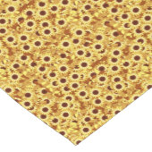 Zonnebloempatroon, goud, geel en bruin korte tafelloper (Hoek)