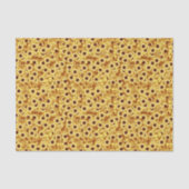 Zonnebloempatroon, goud, geel en bruin tissuepapier (Voorkant)