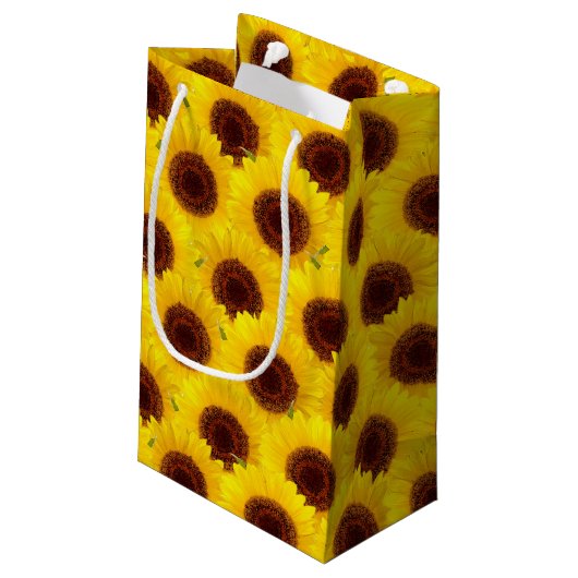 Zonnebloempatroon, kleine cadeautas (Achterkant Gekanteld)