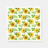 ZonnebloemPatroon Land Farmhouse Birthday Party Servet (Voorkant)