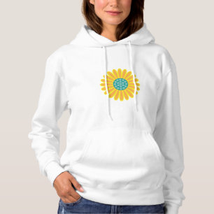 zonnebloempatroon Levendig zomer bloemenontwerp Hoodie
