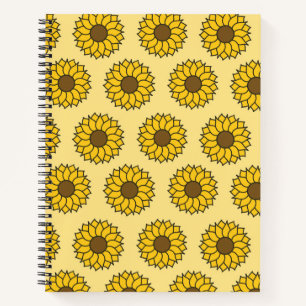 Zonnebloempatroon Notitieboek
