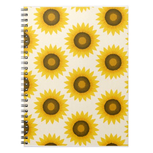 Zonnebloempatroon Notitieboek (Voorkant)