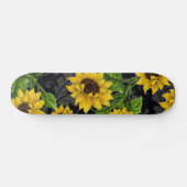 zonnebloempatroon persoonlijk skateboard (Horizontaal)