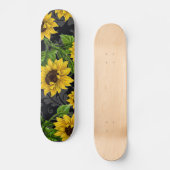 zonnebloempatroon persoonlijk skateboard (Voorkant)