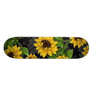 zonnebloempatroon persoonlijk skateboard